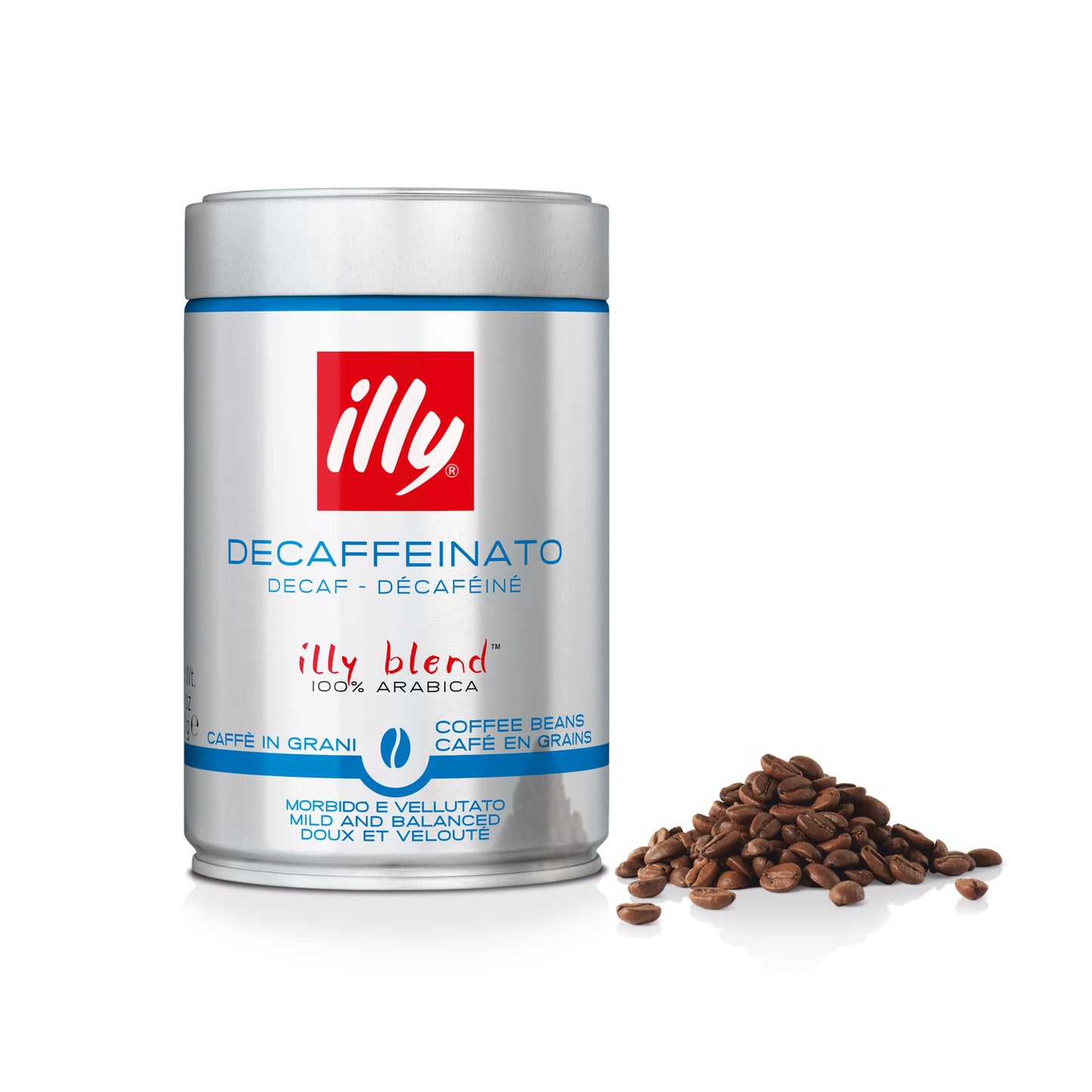 Bote Descafeinado en grano - illy