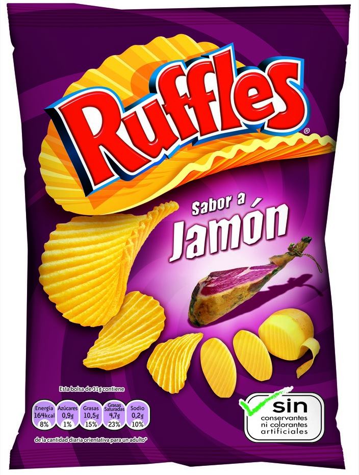 Ruffles Jamón